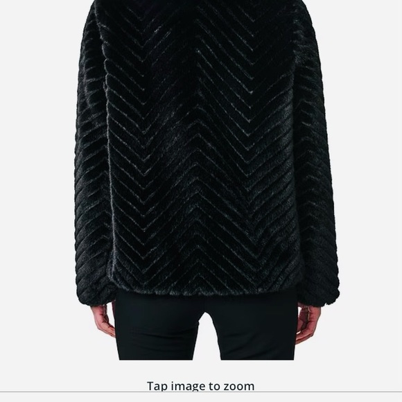 Bernardo Luxurious Black Teddy Jacket - Picture 6 of 10